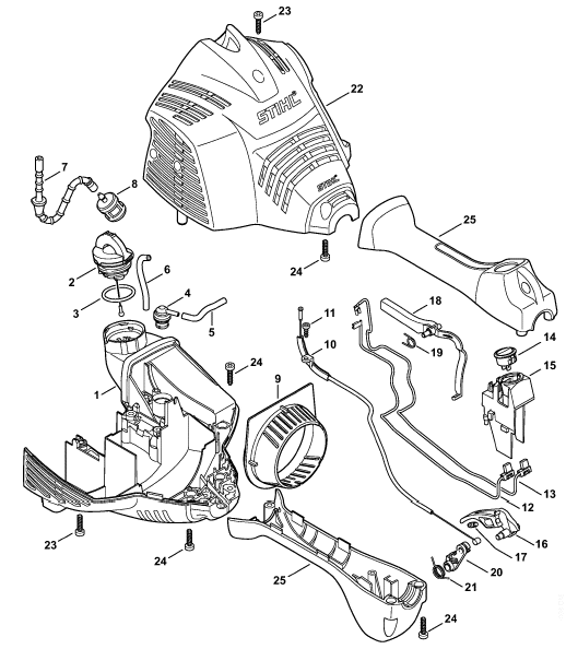 Engine housing (Loop handle)