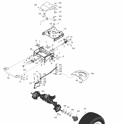 4WD FRONT AXLES ASSEMBLY