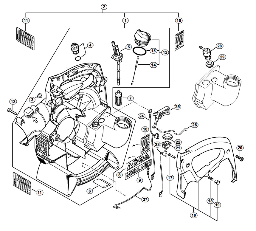 Fan housing, inside BG55,45 (45.2001)