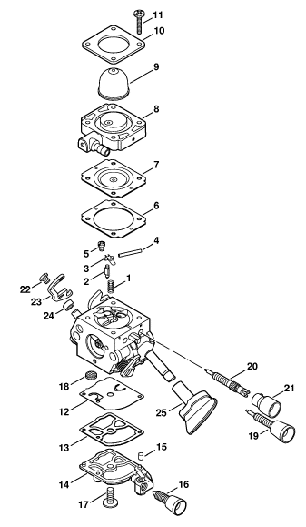 Stihl BG 86 Blower (BG86) Parts Diagram, Crankcase