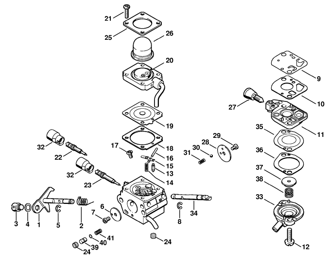 Carburetor C1Q-S98B,  C1QS114