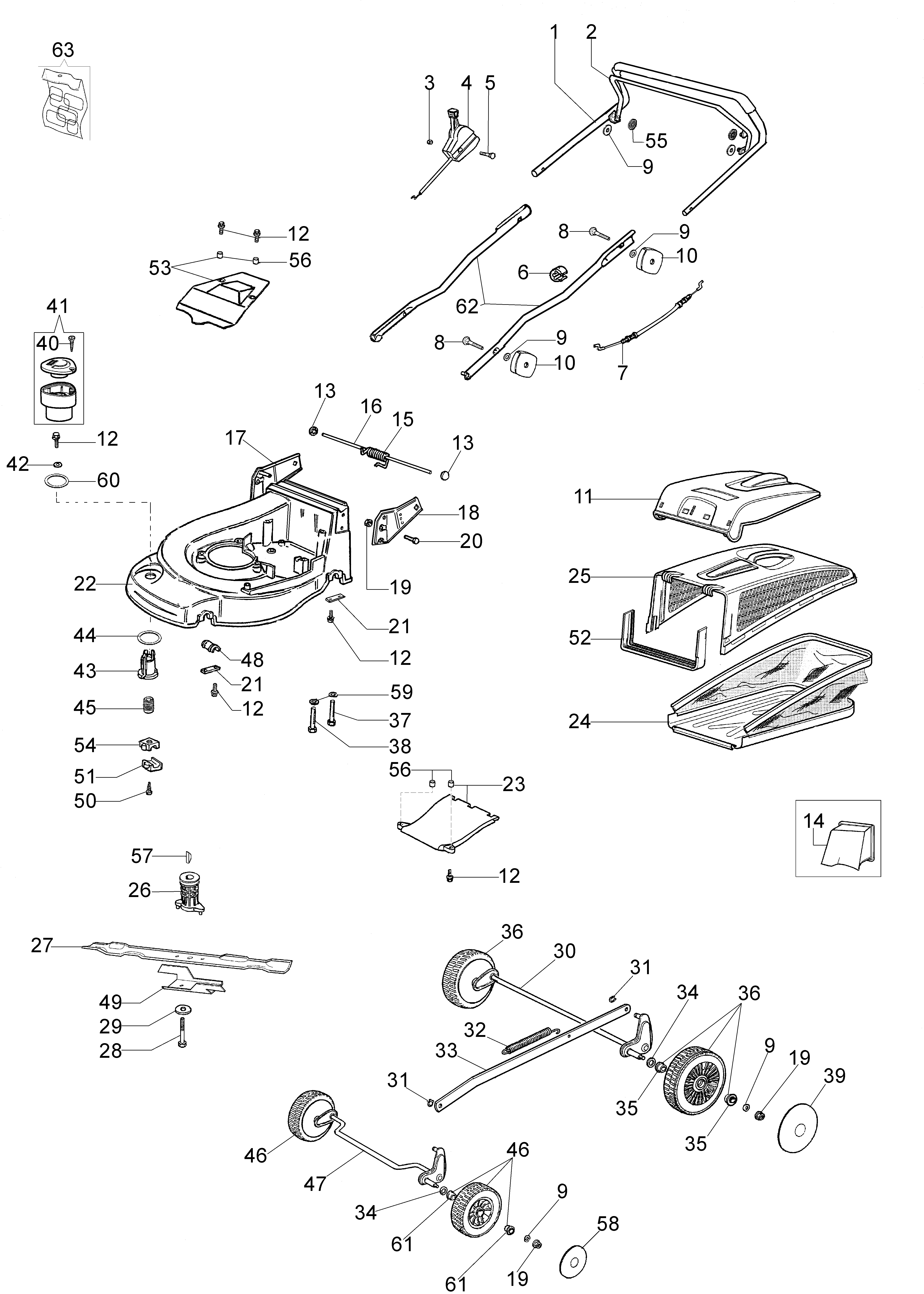 Illustrated parts list