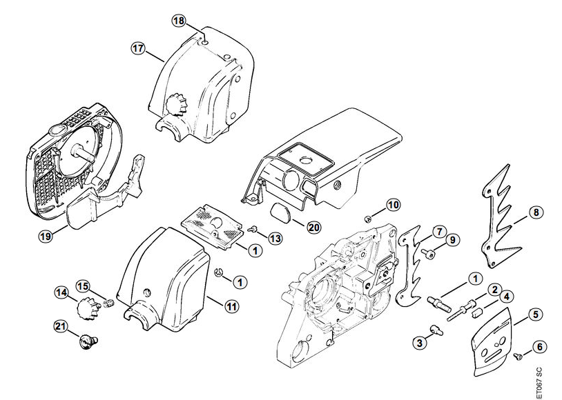 Chain Tensioner/ Carburetor Cover