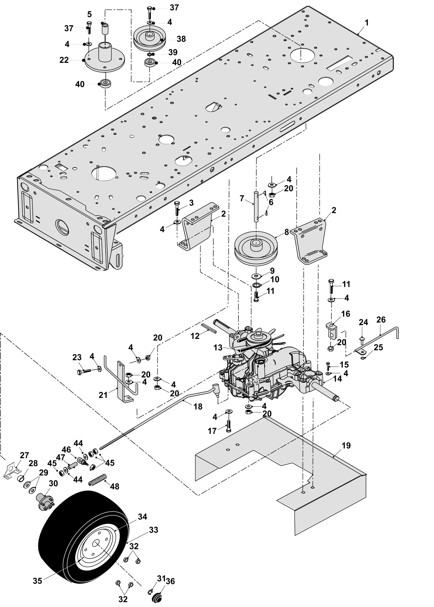 Hydrostatic Transaxle Assembly