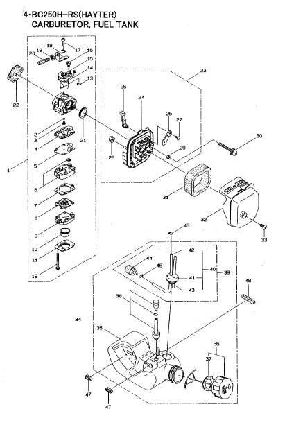 Carburetor- Fuel Tank
