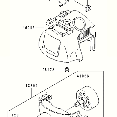 Kawasaki HA026F-BS01 Brush Cutter KBL26A Parts Diagram for STARTER Kawasaki HA026F-BS01 Brush Cutter KBL26A Parts Diagram for STARTER