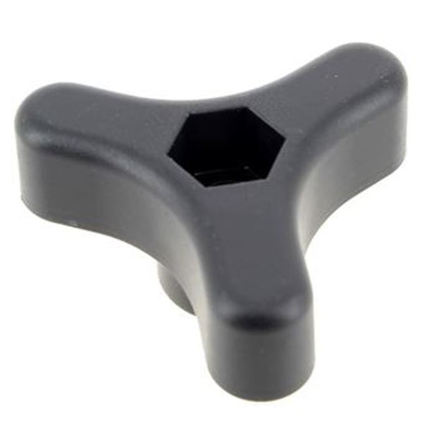 Stiga Handle Fixing Knob (3 Spoke) Black - 122399900/0