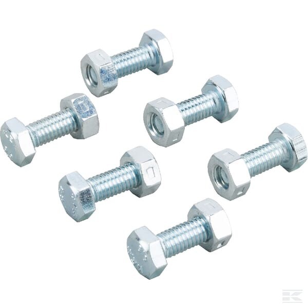 Castel / Twincut / Lawnking Shear Bolt Kit [6 X Bolts & Nuts] - 1134-9054-01