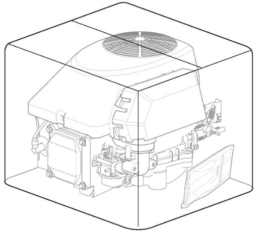 Stiga Engine Assembly 414cc Tre0702