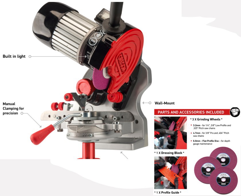 Oregon Bench Grinder, 230V
