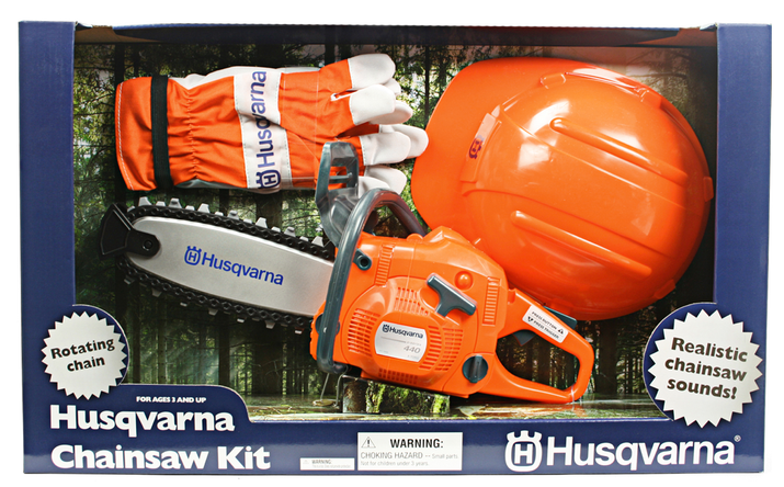 Jonsered Toy 440 Chainsaw Kit inc Gloves & Helmet